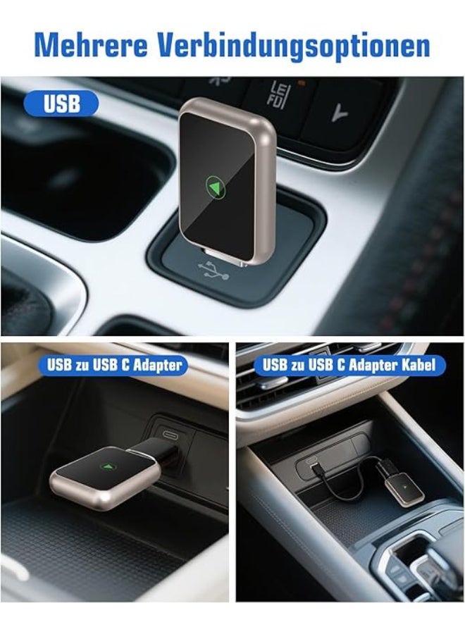 محول CarPlay لاسلكي للسيارة – صغير ومستقر، تحويل CarPlay السلكي إلى لاسلكي، يدعم التحديثات OTA ومتوافق مع iPhone iOS 10+ - Image 3