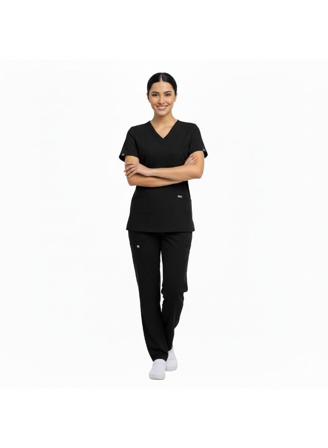 Scrub Suite | Stretchable Fabric | V Neck |  Without piping