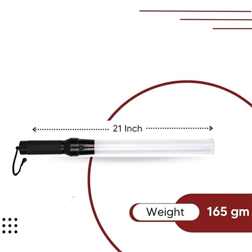 Robustt Baton Light Stick "21 inch" (Pack of 1) Non Rechargeable, Red and Green Blink for Traffic Control, Street Protection Wand Baton - Image 3