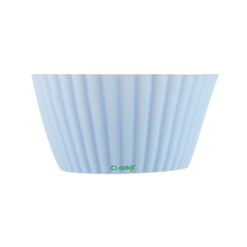 Clazkit Silicone Muffin Moulds 8-Piece Set | BPA-Free Food Grade Non-stick Reusable Baking Cups | Multicolour Cupcake & Dessert Liners - Image 5