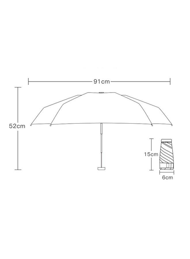 JS Mini Windproof Folding Travel Umbrella - Image 5