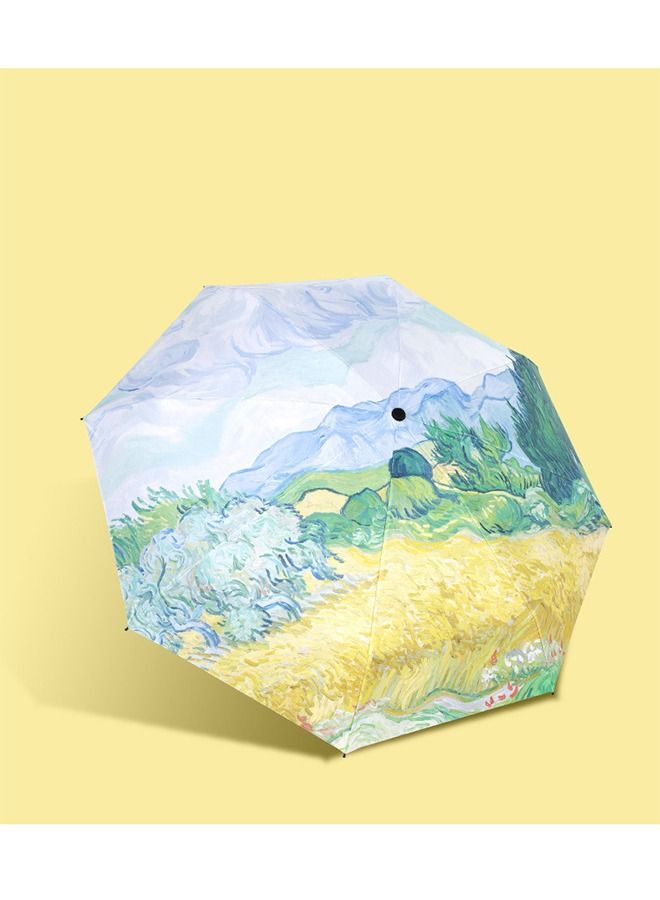 JS Mini Windproof Folding Travel Umbrella - Image 3