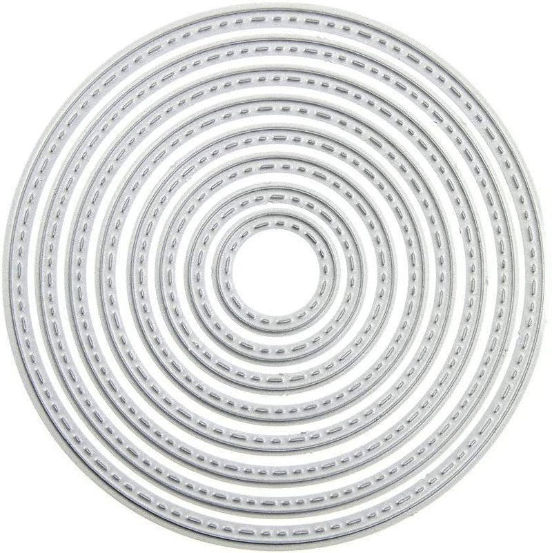 ZbFwmx Big Round Cutting Dies Handmade DIY Paper Cards Album Decoration Stencils Template Embossing for Card Scrapbooking Craft Circle - Image 5
