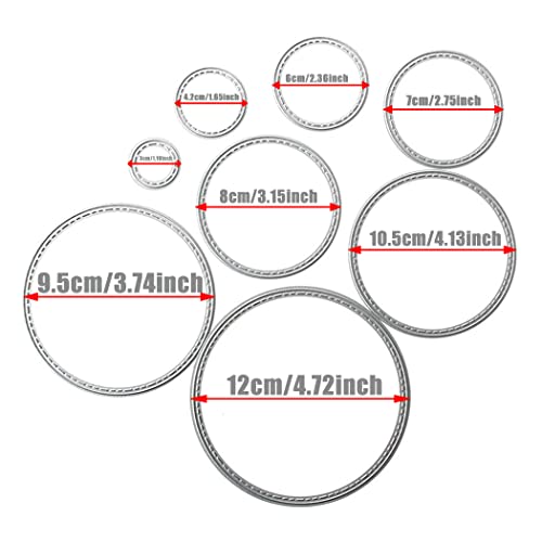 ZbFwmx Big Round Cutting Dies Handmade DIY Paper Cards Album Decoration Stencils Template Embossing for Card Scrapbooking Craft Circle - Image 4