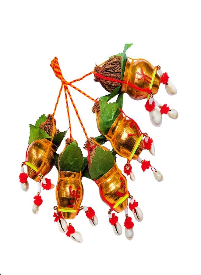 MAYAPURI Traditional Hanging Mangal Kalash/Mangal Ghat for Decoration/Mangol Ghat (Pack of 5) - Image 5