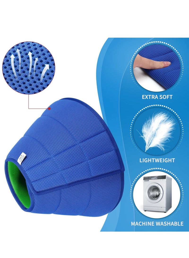SYOSI طوق تعافي الكلاب القابل للتعديل للحيوانات الأليفة، خفيف الوزن للكلاب، طوق إليزابيثي، مخاريط الكلاب القابلة للتنفس للكلاب الكبيرة والمتوسطة والصغيرة والقطط، مخروط الكلاب الناعم للغاية بعد الجراحة، مخاريط الكلاب القابلة للتنفس للكلاب الكبيرة والمتوسطة والصغيرة والقطط، طوق تعافي الكلاب القابل للتعديل للحيوانات الأليفة، خفيف الوزن للكلاب، طوق إليزابيثي - Image 4