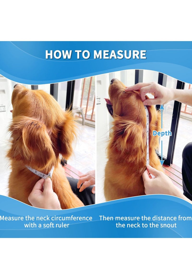 SYOSI طوق تعافي الكلاب القابل للتعديل للحيوانات الأليفة، خفيف الوزن للكلاب، طوق إليزابيثي، مخاريط الكلاب القابلة للتنفس للكلاب الكبيرة والمتوسطة والصغيرة والقطط، مخروط الكلاب الناعم للغاية بعد الجراحة، مخاريط الكلاب القابلة للتنفس للكلاب الكبيرة والمتوسطة والصغيرة والقطط، طوق تعافي الكلاب القابل للتعديل للحيوانات الأليفة، خفيف الوزن للكلاب، طوق إليزابيثي - Image 5