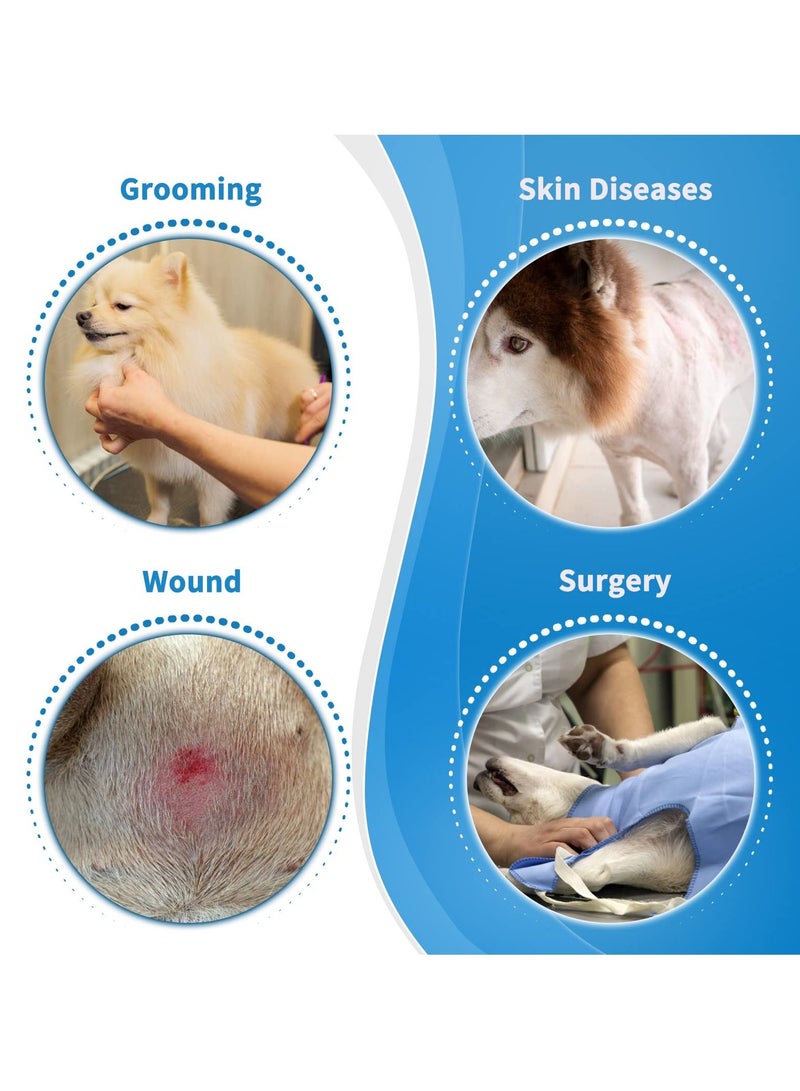 SYOSI طوق تعافي الكلاب القابل للتعديل للحيوانات الأليفة، خفيف الوزن للكلاب، طوق إليزابيثي، مخاريط الكلاب القابلة للتنفس للكلاب الكبيرة والمتوسطة والصغيرة والقطط، مخروط الكلاب الناعم للغاية بعد الجراحة، مخاريط الكلاب القابلة للتنفس للكلاب الكبيرة والمتوسطة والصغيرة والقطط، طوق تعافي الكلاب القابل للتعديل للحيوانات الأليفة، خفيف الوزن للكلاب، طوق إليزابيثي - Image 3