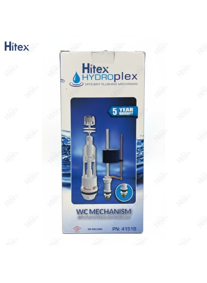 هيتكس صمام مدخل سفلي لخزان المرحاض من هايدروبلكس - مدخل سفلي من النحاس الصلب | صمام تعويم (مدخل سفلي) | زر كروم قابل للتعديل | آلية خزان المرحاض | سفلي 3/8 بوصة - يناسب معظم خزانات الطرد - Image 5