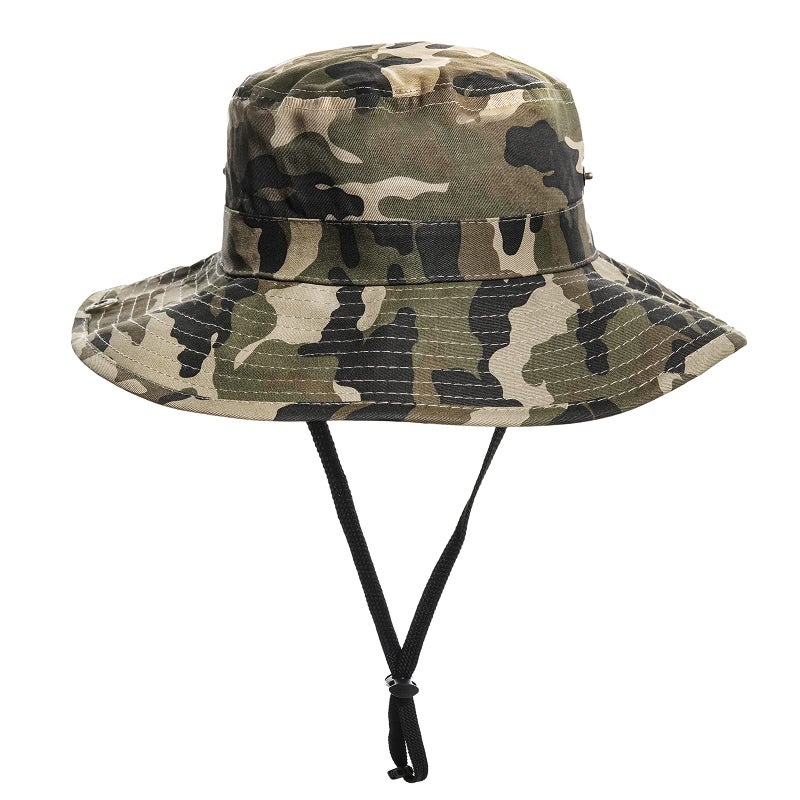 UTOWO Boys Camo Sun-Bucket-Hat Summer Outdoor Safari Fishing-Hat Boonie-Cap for Toddler Kids - Image 1