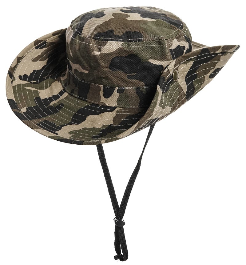UTOWO Boys Camo Sun-Bucket-Hat Summer Outdoor Safari Fishing-Hat Boonie-Cap for Toddler Kids - Image 3