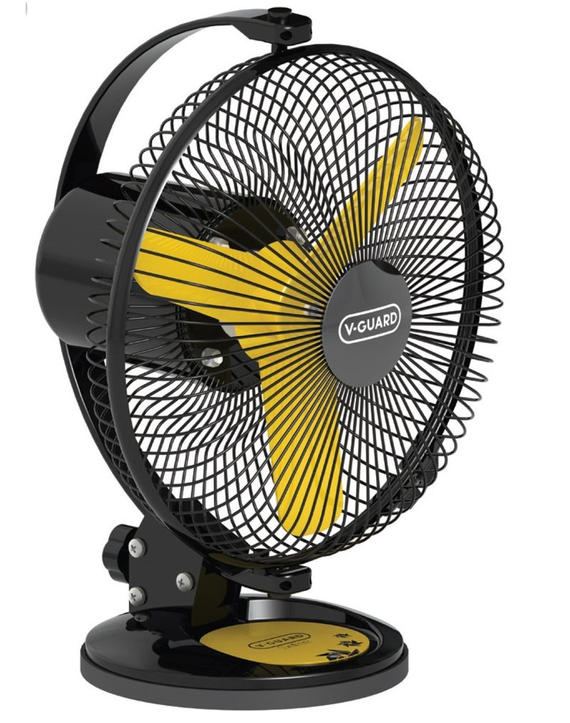 V-Guard Personal Fan- Selfee 225mm Yellow Black - Image 3