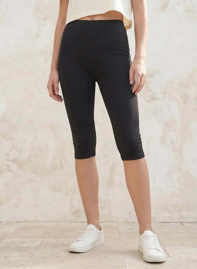 Splash FAV Basics High Waist UltraStretch Cycling Shorts with Elasticated Waist