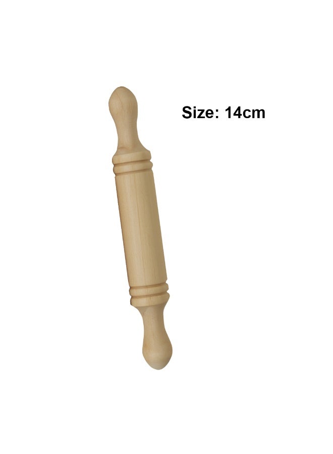 Habibi Party 2 Pieces Wooden Craft Rolling Pins Set – 14 cm for Baking, Crafts & DIY Use - Image 3