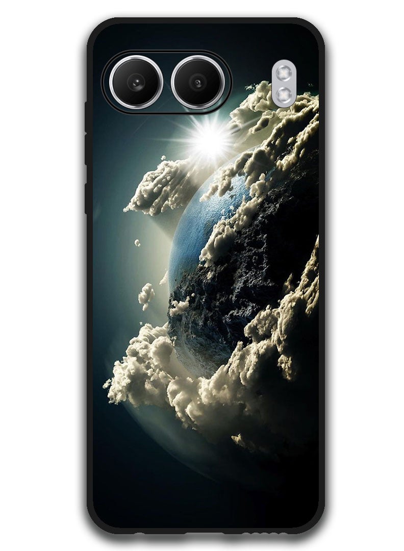 Theodor غطاء واقي مضاد للخدش ومقاوم للصدمات لهاتف OnePlus Nord 4 - فضاء، أرض، شمس - Image 1