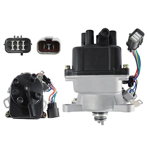 Parts Player OEG Parts New Distributor Compatible With Honda Accord Prelude 2.2L 4 Cylinder 92 93 94 95 1992-1995 TD52U 30100-P0J-A01 30100-P12-A01 30100-PT3-A12 1855009 TD52 8417426 3117426 - Image 1