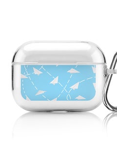 Classic Clear printed Case for Apple AirPods Pro 2nd Generation Thin Transparent Cover [Designed for Apple AirPods Pro 2nd Generation] - Paper Planes