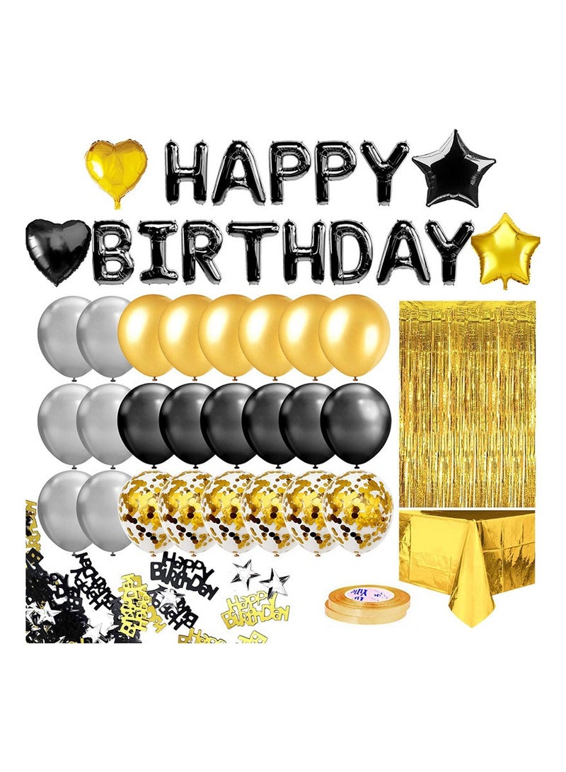 Loquat Birthday Party Decoration Balloon Set with Tassel Curtain - Image 1