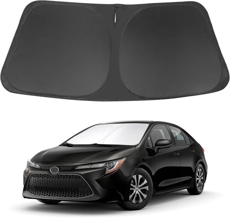 إل إتش إف لايف حاجب شمس زجاج أمامي مناسب لتويوتا كورولا 2020-2024 (ليس لـ Corolla Cross)، ملحقات حاجب نافذة، يحمي السيارة من أشعة الشمس - Image 1