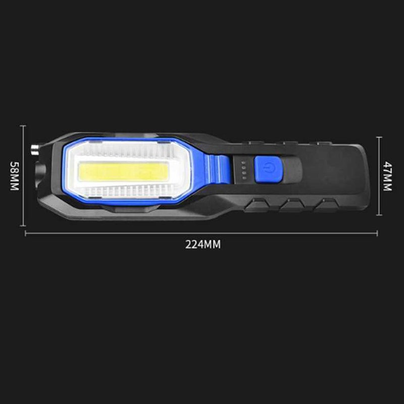 مصباح عمل LED COB مصباح إصلاح سيارة ومصباح يدوي قابل لإعادة الشحن متعدد الوظائف ومصباح ليلي محمول مع مغناطيس للخارج التخييم والتسلق والصيد وإصلاح السيارات - Image 5