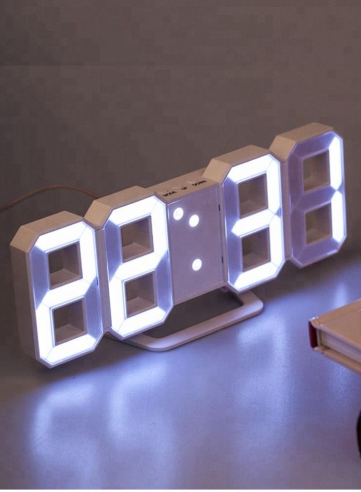 Crony ساعة رقمية LED إلكترونية ET524S، تضبط سطوع LED تلقائيًا في الليل - Image 2