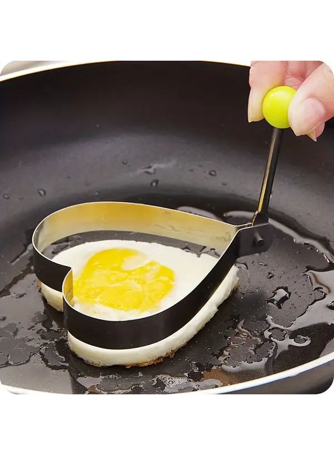 Love Shape Non Stick Egg Ring Molds For Omelets Pancakes Crepes Dishwasher Safe - Image 5