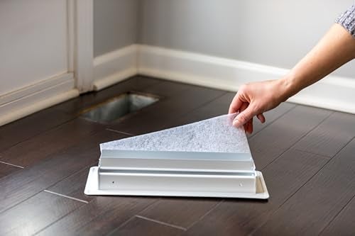 Duck Brand Air Vent Filters, Reduce Airborne Particles like Dust, Dander, Pollen and Trap Debris in your Ventilation System, Air Register Vent Filters for Home, 4 In. x 12 In., 12-Pack, White - Image 3