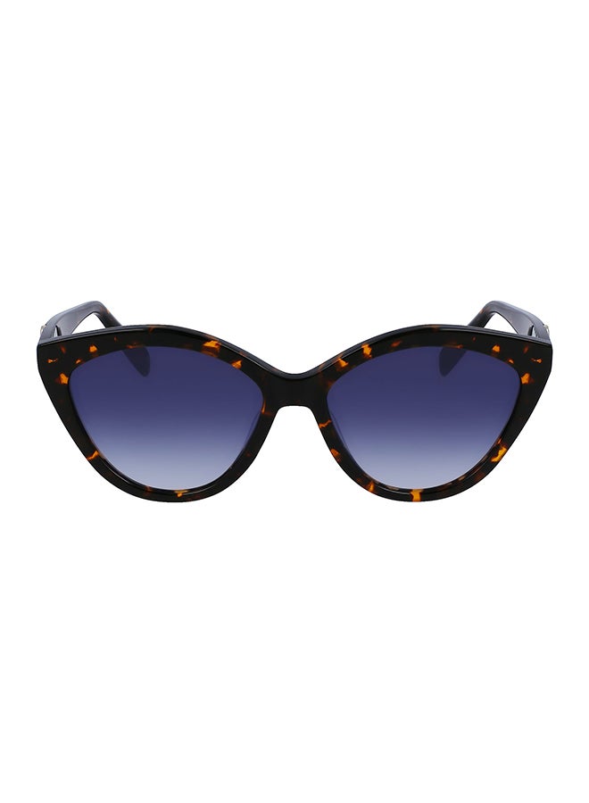 Longchamp نظارة شمسية بتصميم عين القطة للحماية من الأشعة فوق البنفسجية للنساء - LO730S-242-5616 - مقاس العدسة: 56 ملم  - Image 1