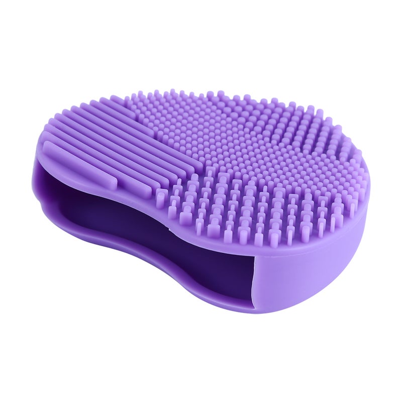 Makeup Brush Cleaner Silicone Cosmetic Foundation Powder Remove Board Washing Scrubber (Rose) - Image 5
