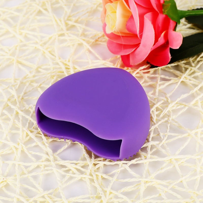 Makeup Brush Cleaner Silicone Cosmetic Foundation Powder Remove Board Washing Scrubber (Rose) - Image 3