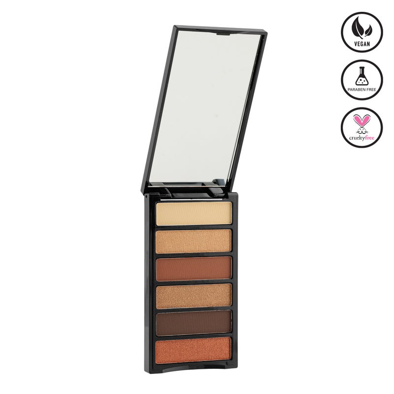 Armaf Beaute Beautiful Shadow Palette 6 In 1 Eyeshadow Palette, Nudist, Matte, Shimmer & Metallic Finish, Weightless, Long Lasting, Smudge Proof, Easy Application, Highly Pigmented, Eye Makeup - Image 1