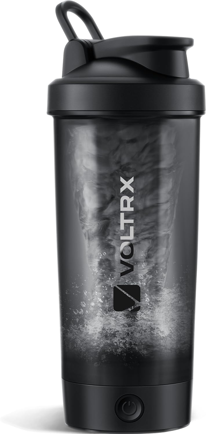VOLTRX Protein Shaker Bottle, Merger USB C Rechargeable Electric Protein Shake Mixer, Shaker Cups for Protein Shakes and Meal Replacement Shakes, BPA Free, 24oz - Image 1