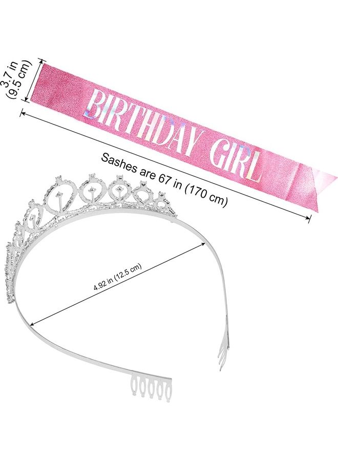 Loquat Birthday Girl Sash And Rhinestone Tiara Kit - Image 3