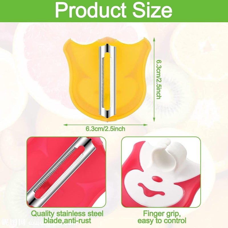 Luckam Vegetable Fruit Peeler, Hand Palm Finger Peeler, with Comfortable Grip to Peel Potato Pumpkin Carrot, in Random Color, 4 Pieces - Image 2