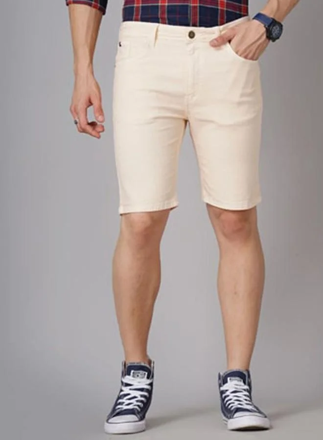 Take Two Men Slim Fit Solid Shorts By HardSoda