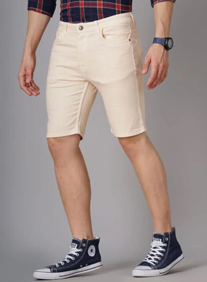 Take Two Men Slim Fit Solid Shorts By HardSoda