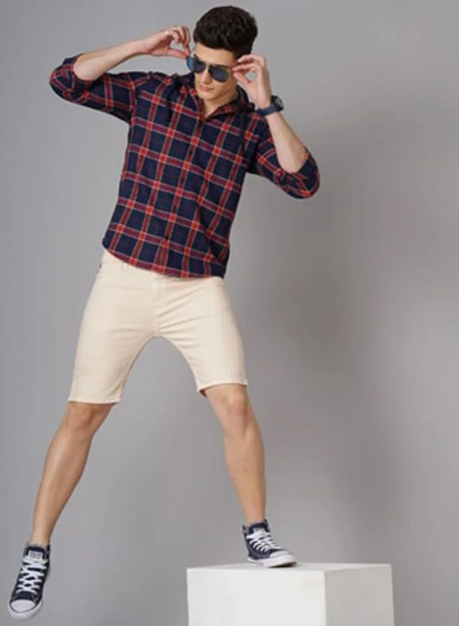 Take Two Men Slim Fit Solid Shorts By HardSoda