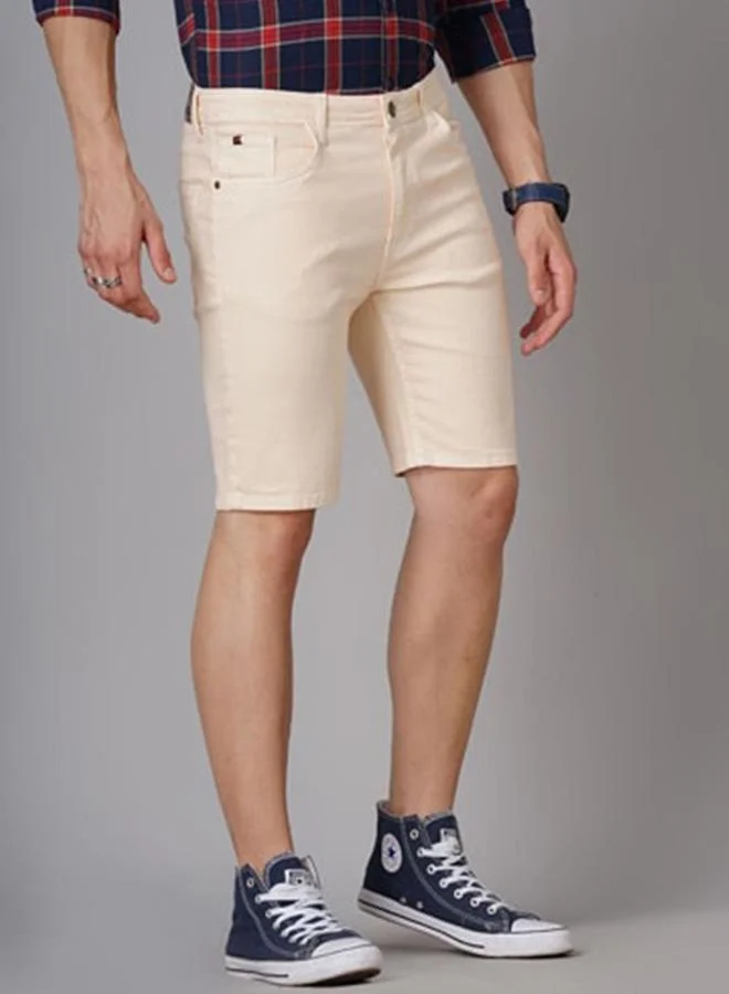 Take Two Men Slim Fit Solid Shorts By HardSoda