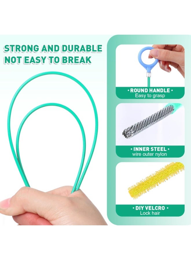 5 Pack Drain Snake Drain Clog Remover, Anti-Break Steel Sink Snake Drain Hair Removal Tool, Long Flexible Drain Cleaner Tool for Bathroom Sink, Tub, Shower, Pipe Drain - Image 4
