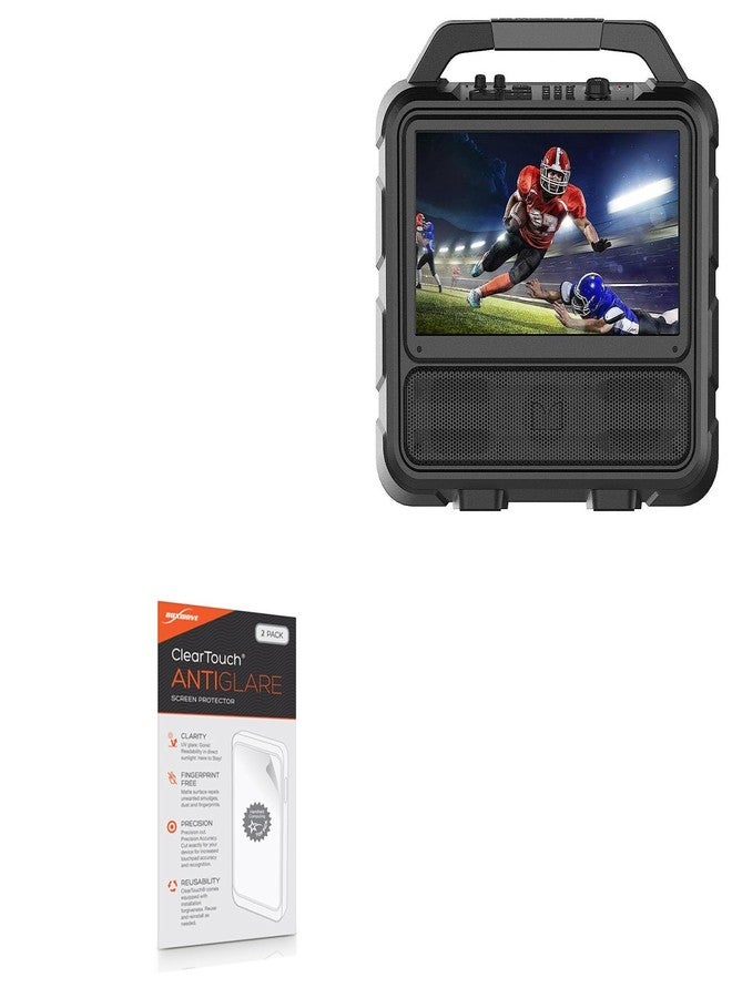 بوكس ويف واقي شاشة BoxWave متوافق مع نظام الترفيه المحمول Monster Vision - ClearTouch مضاد للوهج (عبوة من قطعتين)، غشاء غير لامع مضاد لبصمات الأصابع - Image 1