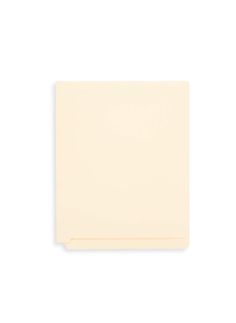 Blue Summit Supplies Blue Summit Supplies Heavyweight Manila Fastener File Folders with End Tabs, Reinforced Straight Cut End Tab Folders with 2 Fasteners, Standard Medical File Folders, Letter Size, Manila, 50 Pack  - Image 5