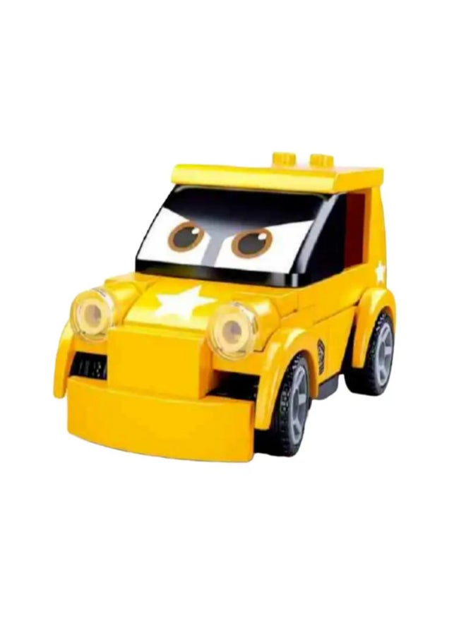 Sluban 46-Piece Power Bricks Pull Back Toy Car Yellow 14 x 4.5 x 9.4 cm 139671 - Image 2