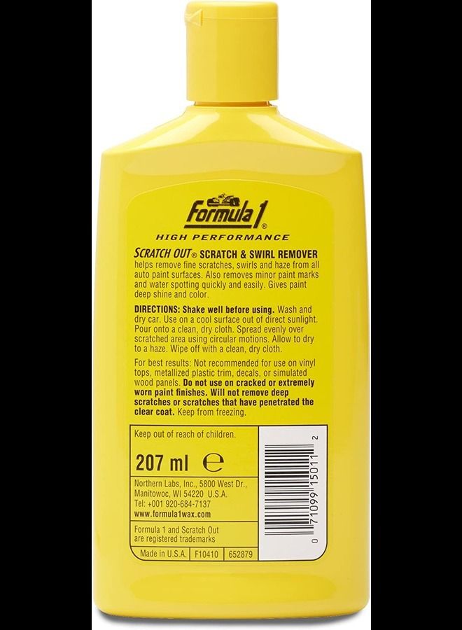 فورمولا 1 مزيل الخدوش لجميع أنواع طلاء السيارات الشمع السائل 207 مل - Image 2