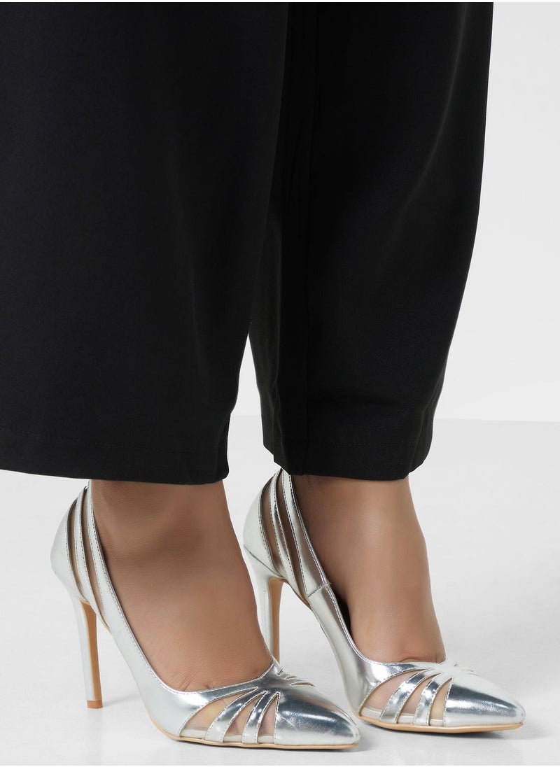 Khizana - Cutout Detail Pointed Pump - Image 1