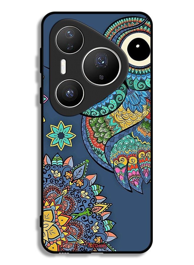 Tolwak Huawei Pura 80 Pro Plus Protective Case Cover Floral Owl - Image 1