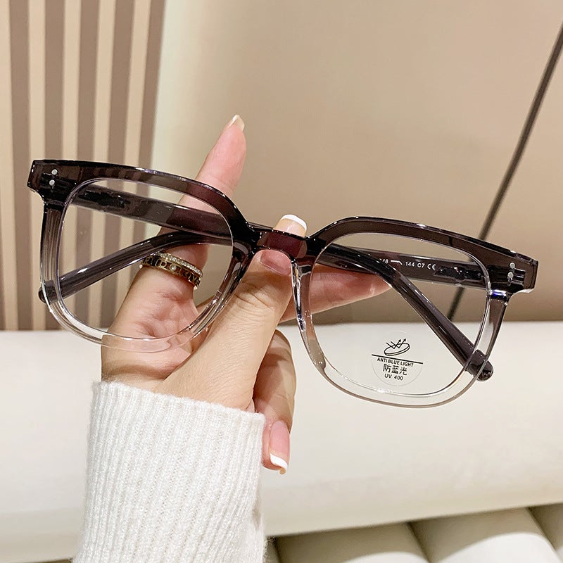 نظارات TR90 بإطار كبير، نمط كوري، مانعة للضوء الأزرق، موديل 8019 - Image 4