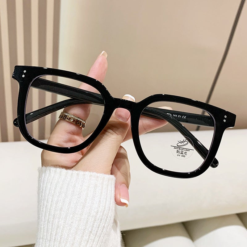 نظارات TR90 بإطار كبير، نمط كوري، مانعة للضوء الأزرق، موديل 8019 - Image 2
