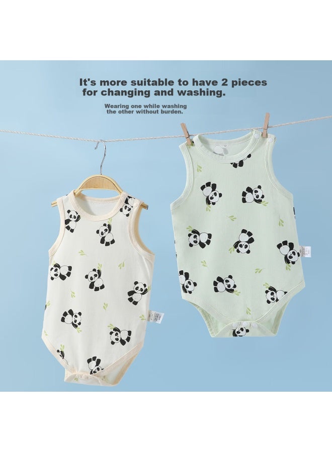Yuzhaolin Baby Clothes, Summer Infant Romper, Onesie, Crawling Suit, Class A Pure Cotton Clothing, Panda Onesie - Image 5