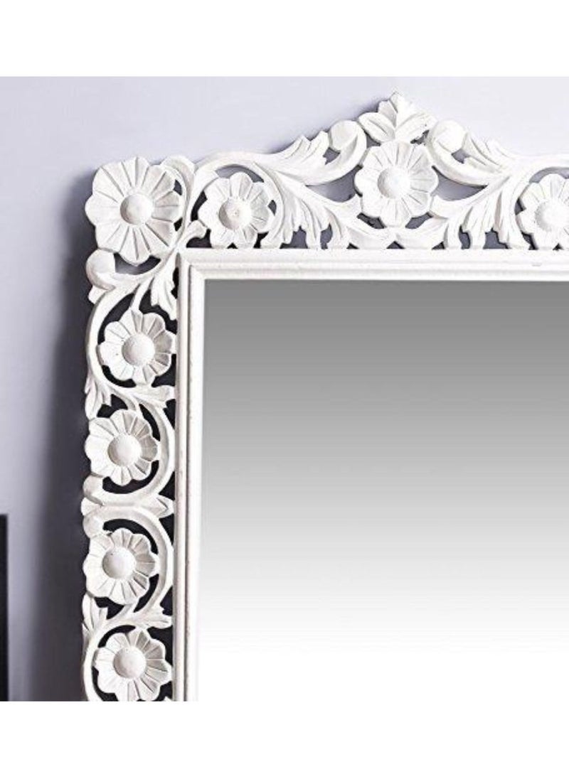 Wooden Twist Wooden Handmade Carved Wall Mirror  - Image 2
