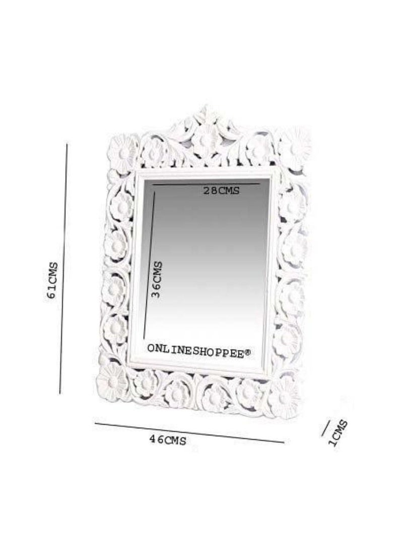 Wooden Twist Wooden Handmade Carved Wall Mirror  - Image 3